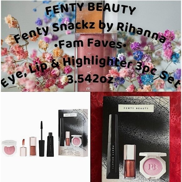 Fenty Most Want'd 3 Piece Lip Face Eye Kit New - Picture 4 of 8